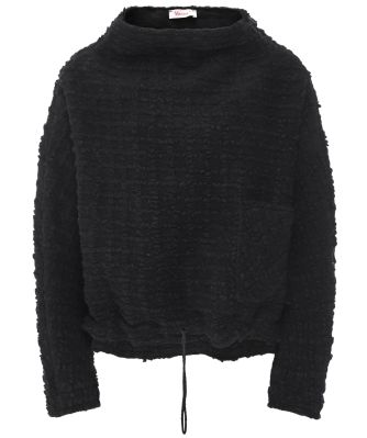Kelly Cropped Textured Wool Blend Sweater
