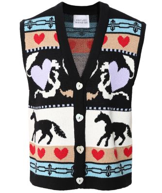Annie Merino Jacquard Vest