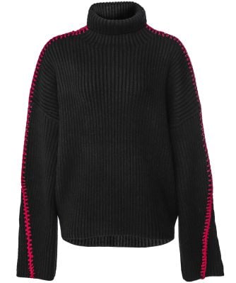 Ingrid Ribbed Turtleneck Wool Sweater