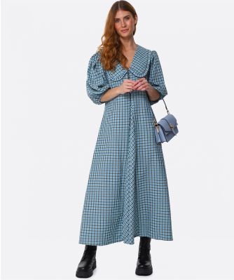 Liudmyla Button Seersucker Dress