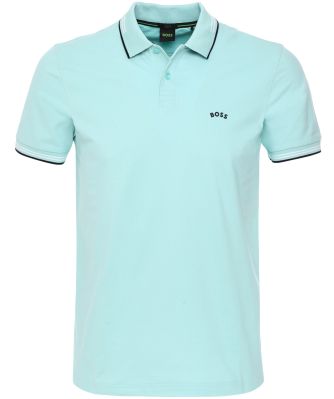 BOSS Men's Curved Logo Polo Shirt