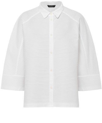 Yaccomaricard Women's Wide Sleeve Pintuck Lawn Shirt