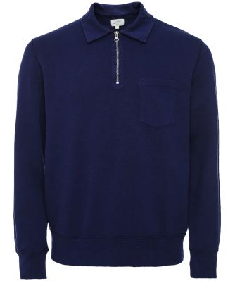 Lightweight Polo Zip Sweatshirt