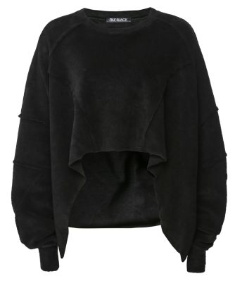 Terry Cotton Cropped Sweatshirt