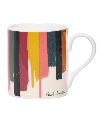 Bone China Painted Stripe Mug