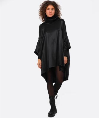 Draped Satin Dress