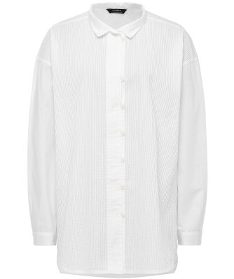 Yaccomaricard Women's Relaxed Fit Pintuck Lawn Shirt