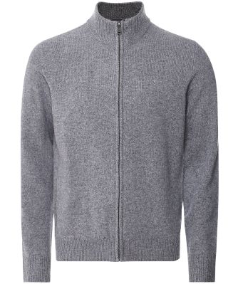 Lambswool Zip Cardigan