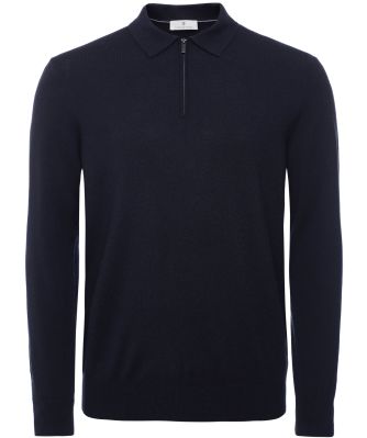 Merino Zip Polo Shirt