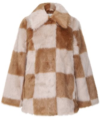 Faux Fur Check Nani Jacket