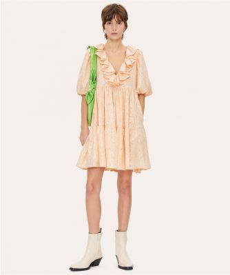 Stine Goya Women's Imperio Frill Organic Cotton Dress