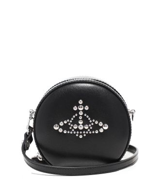 Studs Mini Round Crossbody Bag