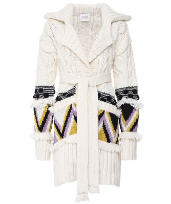 Elgin Jacquard Wool Cardigan