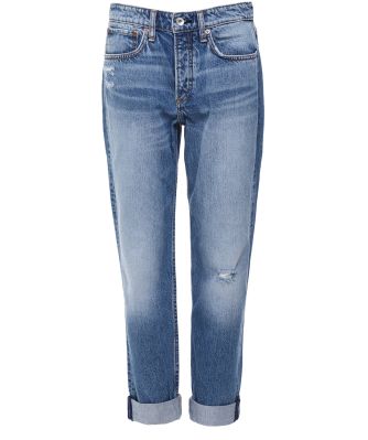 Rag and Bone Women's Rosa Mid Rise Boyfriend Jeans