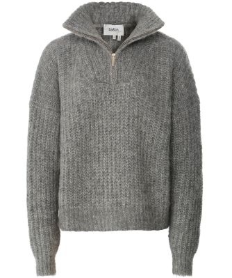 ba&sh Women's Beltan Oversized Half-Zip Jumper