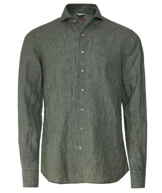 Fitted Body Linen Shirt