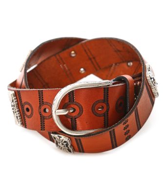 Cut Out Leather Belt