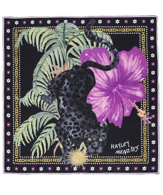 Hayley Menzies Women's Silk Square Panther Scarf
