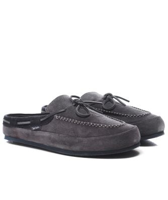 Paul Smith Mens Grey Suede Panel Hyde Moccasins