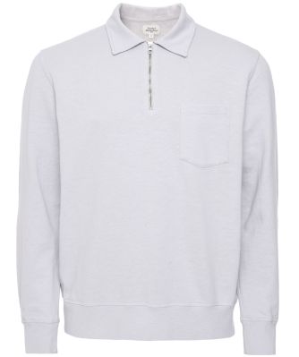 Lightweight Polo Zip Sweatshirt
