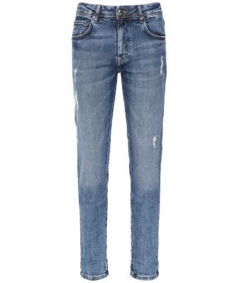 Slim Fit Distressed Jeans