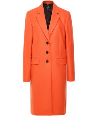Wool Cashmere Twill Coat