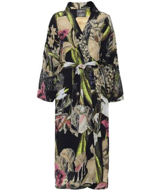 One Hundred Stars Women's Kew Iris Long Crepe Kimono