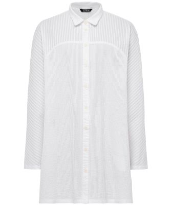 A-Line Pintuck Lawn Shirt