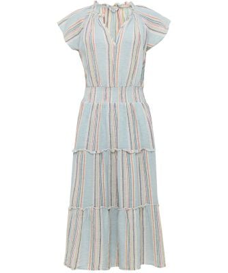 Linen Striped Amellia Dress