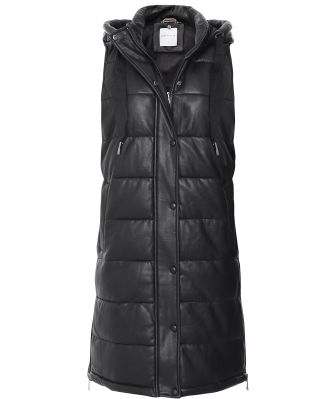 Cameron Faux Leather Gilet