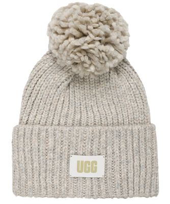 Chunky Rib Knit Pom Beanie