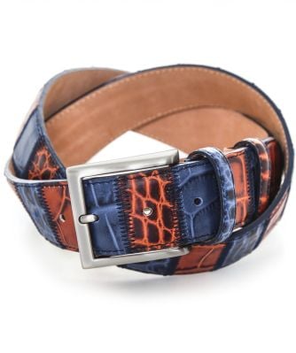 Leather Patchwork Belt 40mm