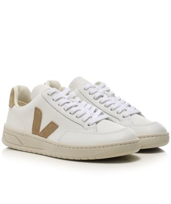Womens Leather V-12 Sneakers