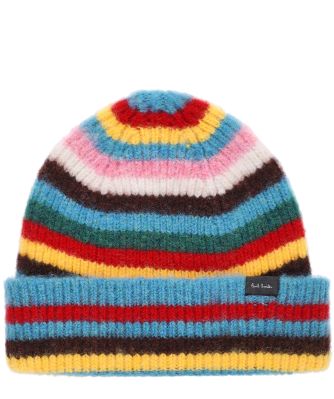 Lambswool Signature Stripe Beanie