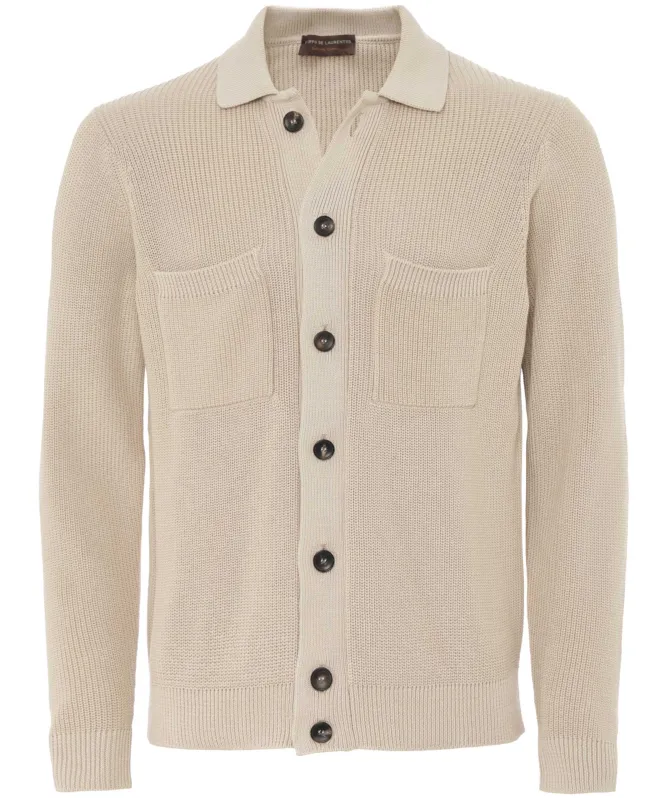 Filippo De Laurentiis Collared Knitted Overshirt