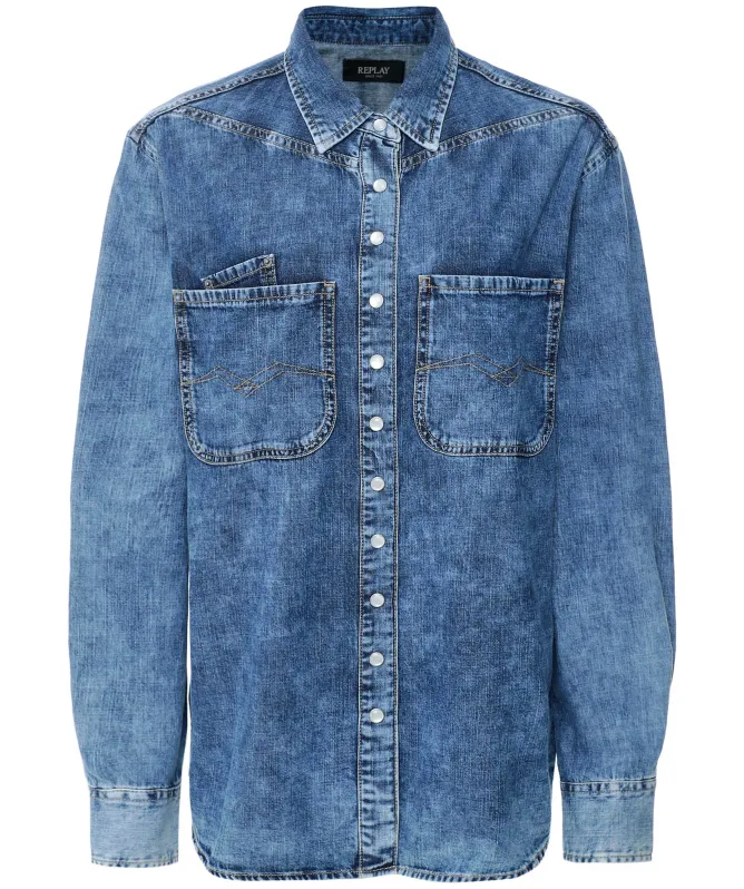 Replay Three Pocket Denim Shirt