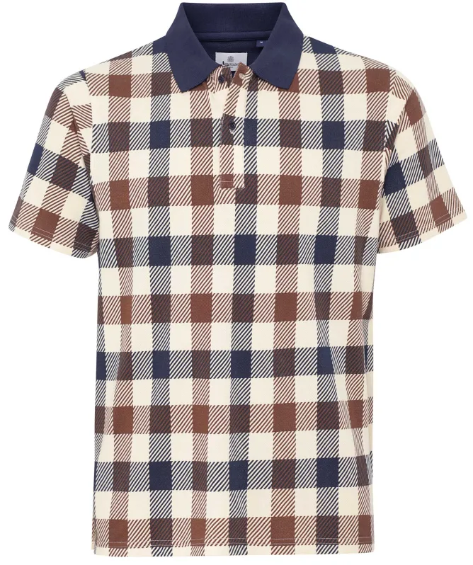 Aquascutum Macro Check Polo Shirt