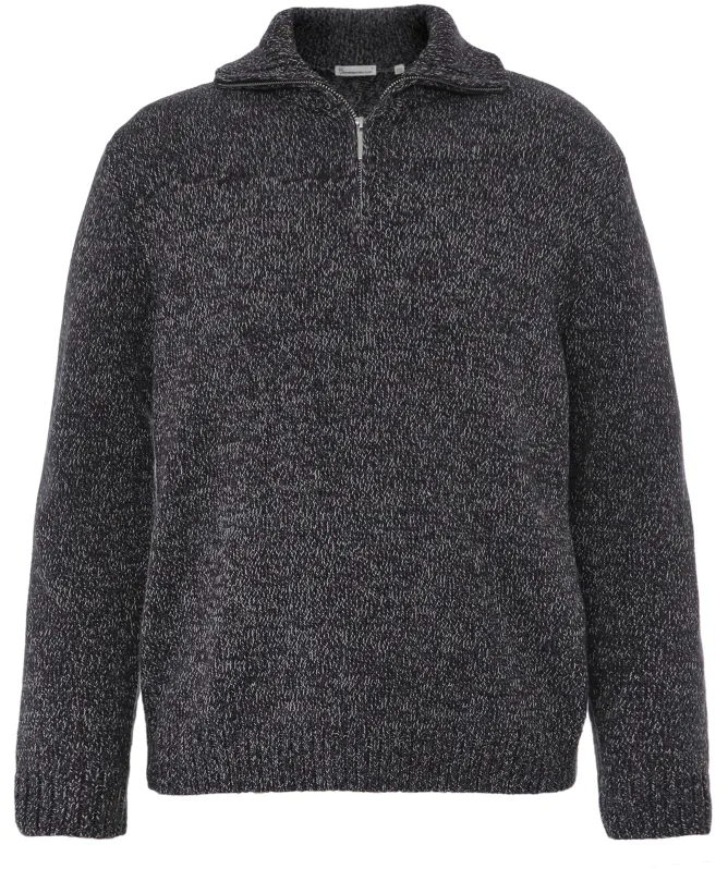 Knowledge Cotton Quarter Zipper Sweater