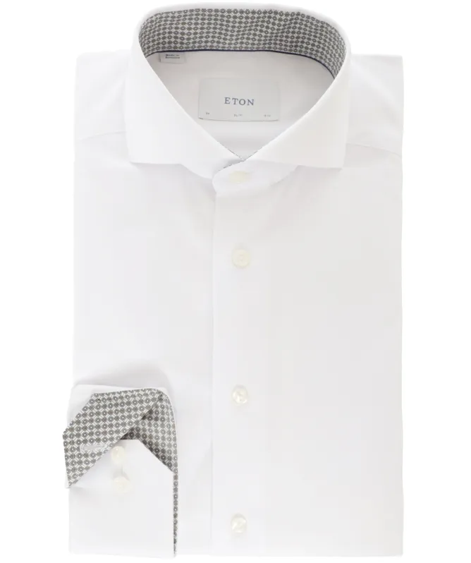 Eton Geometric Signature Twill Slim Fit Shirt