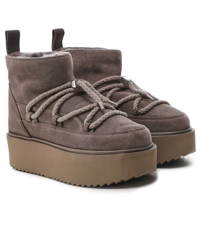 INUIKII Classic Low Platform Boots