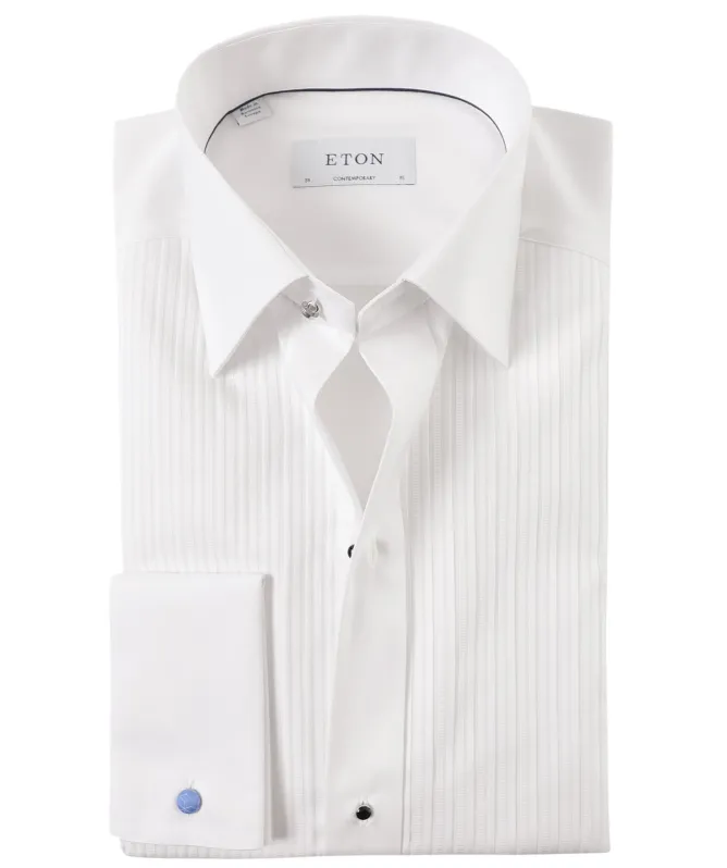 Eton Contemporary Fit Plissé Dress Shirt