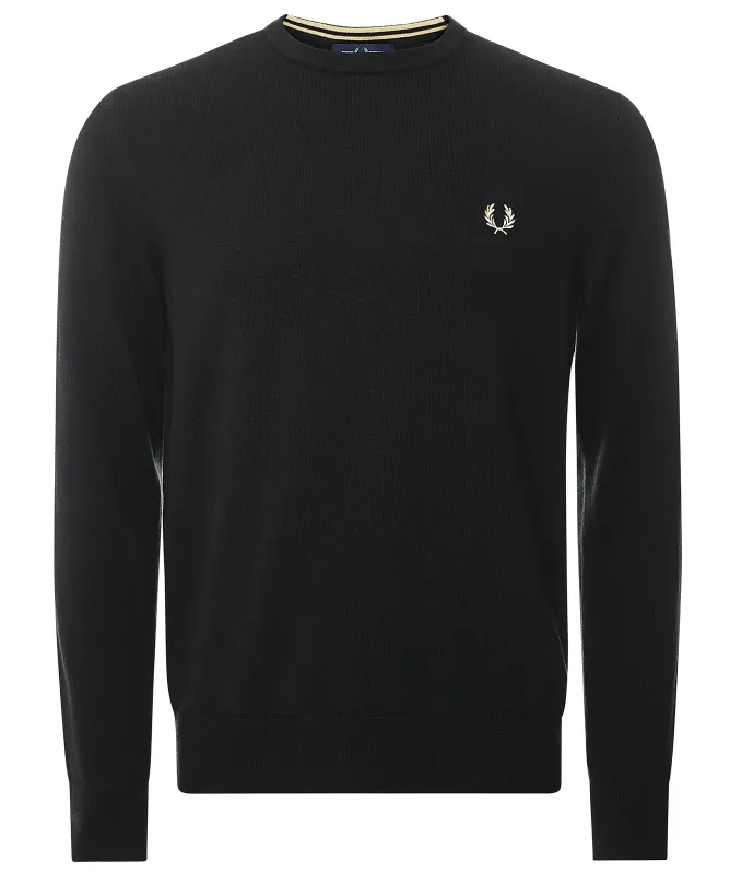 Fred Perry Merino Crew Neck Jumper