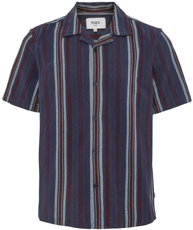 Wax London Dobby Striped Didcot Shirt
