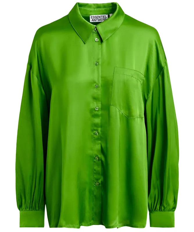 Essentiel Antwerp Judith Ruffle-Trimmed Oversized Shirt