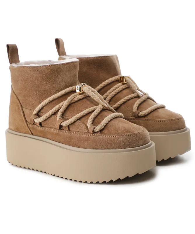 INUIKII Classic Low Platform Boots