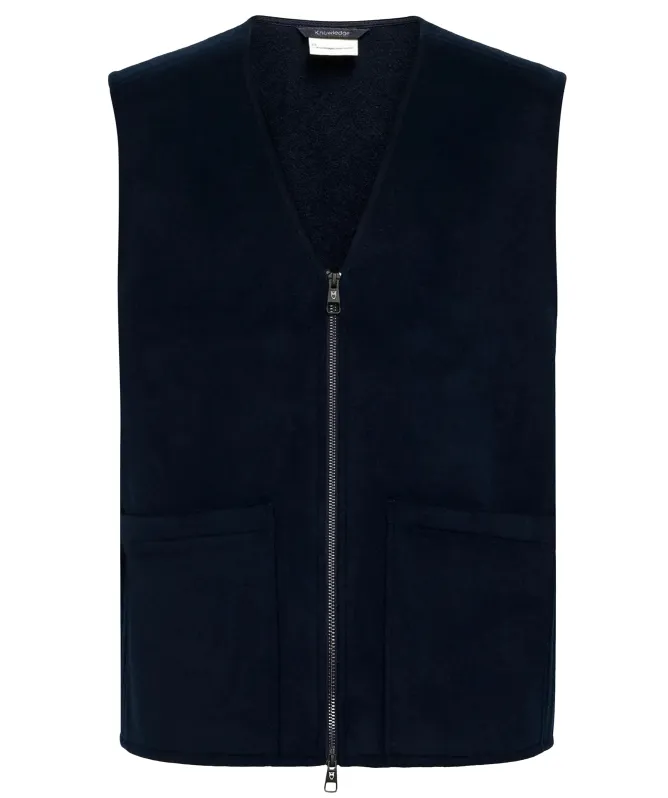 Knowledge Cotton Wool Zipper Tank top