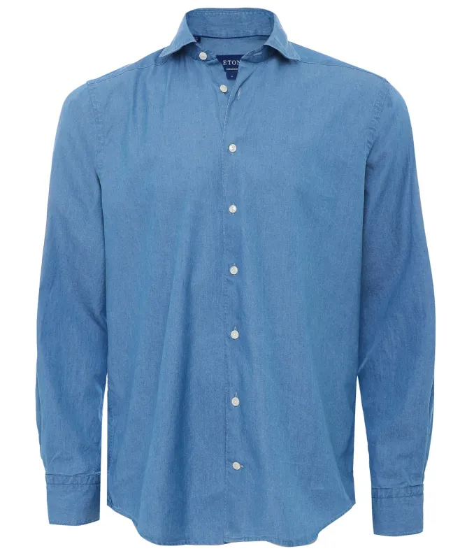 Eton Contemporary Fit Denim Shirt