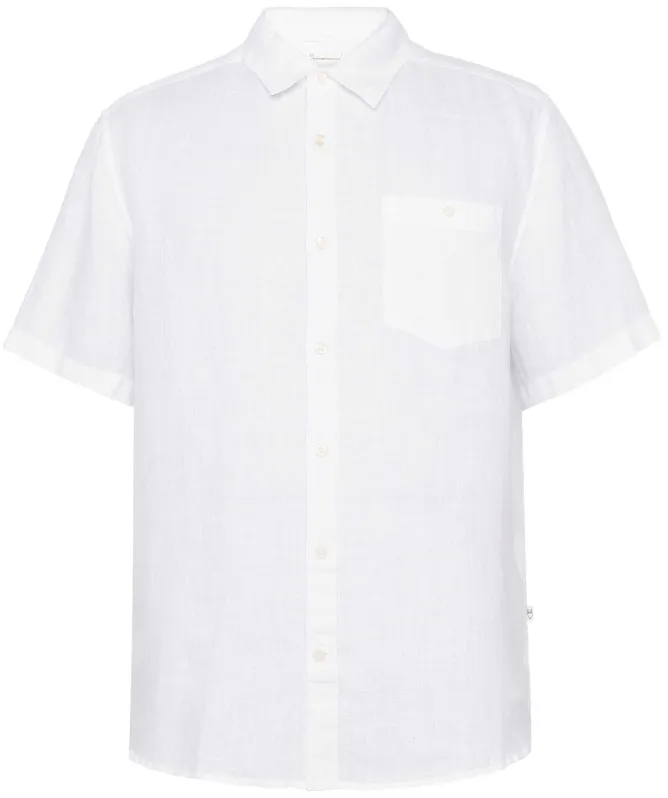 Knowledge Cotton Linen Short-Sleeve Shirt