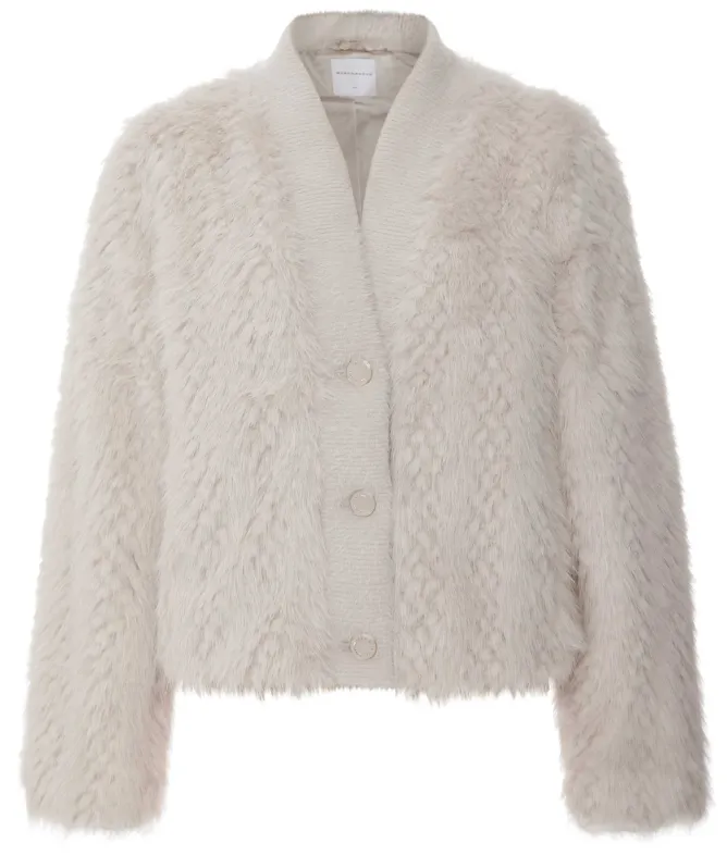 Rino and Pelle Chaimae Faux Fur Cardigan