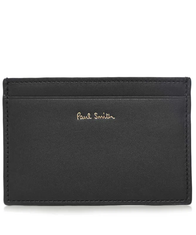 Paul Smith Leather Signature Stripe Card Holder